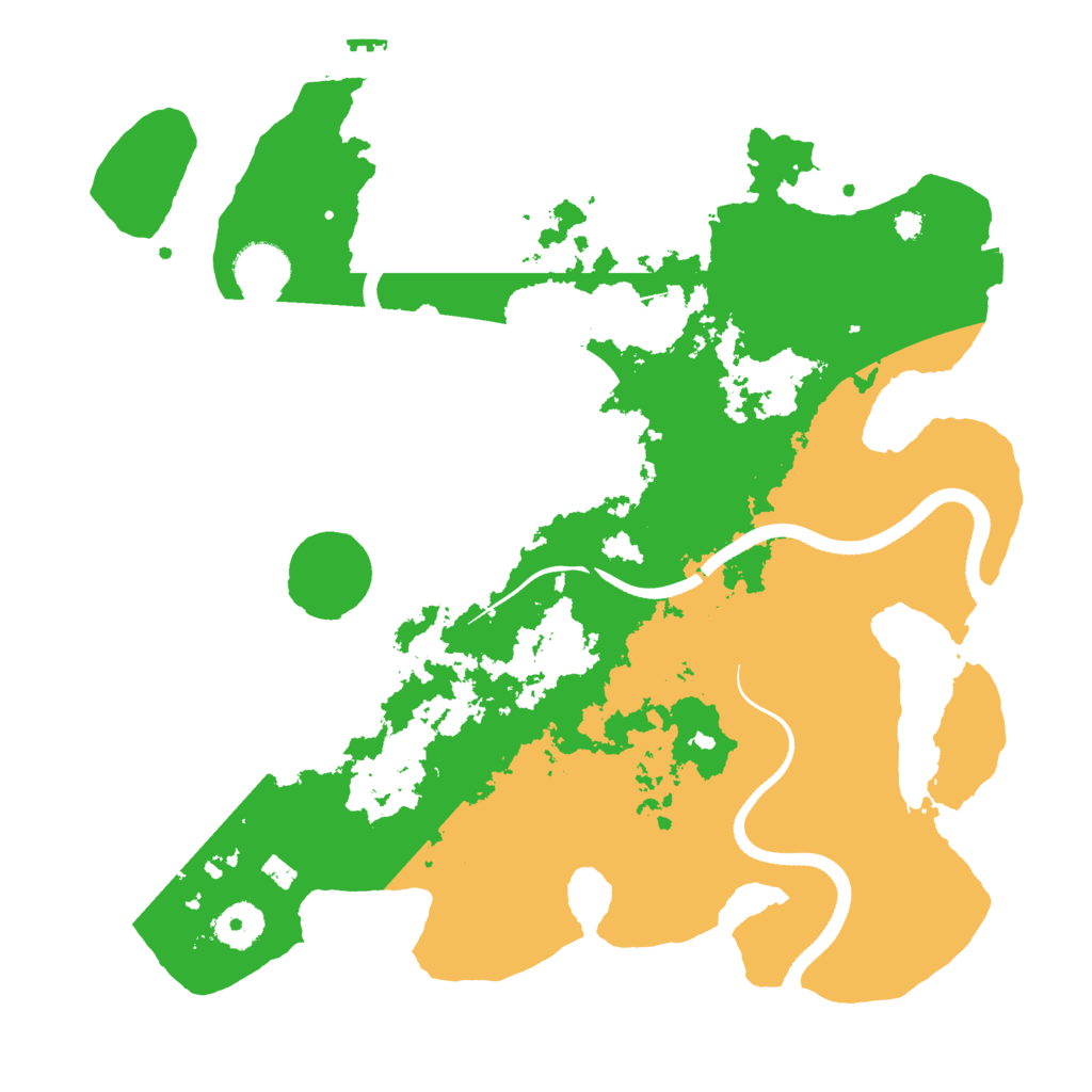 Biome Rust Map: Procedural Map, Size: 3500, Seed: 864810970