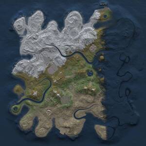 Thumbnail Rust Map: Procedural Map, Size: 3500, Seed: 481586162, 11 Monuments