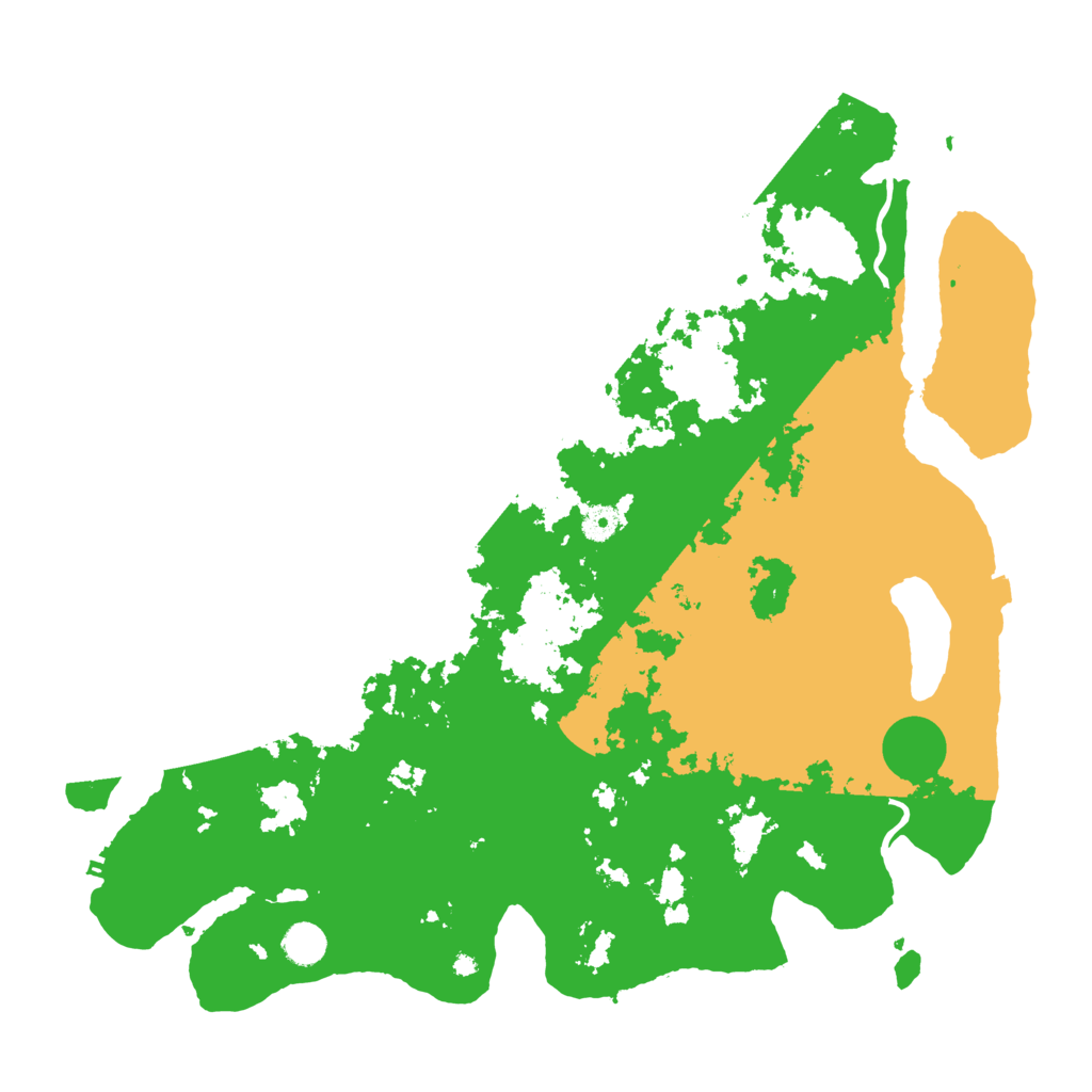 Biome Rust Map: Procedural Map, Size: 4500, Seed: 71159596