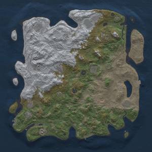 Thumbnail Rust Map: Procedural Map, Size: 4500, Seed: 71159596, 19 Monuments