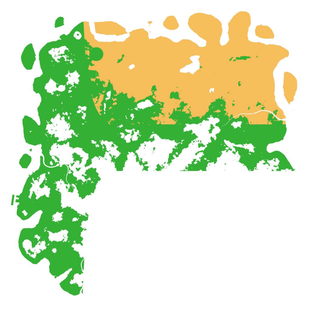 Biome Rust Map: Procedural Map, Size: 6000, Seed: 43627