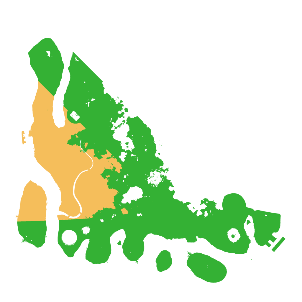 Biome Rust Map: Procedural Map, Size: 3500, Seed: 1609537204