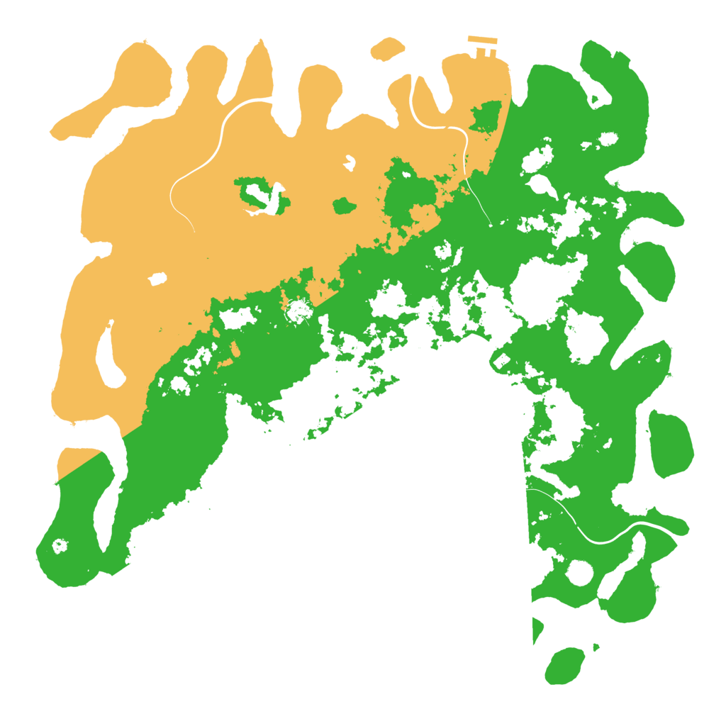 Biome Rust Map: Procedural Map, Size: 5000, Seed: 542738507