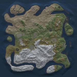 Thumbnail Rust Map: Procedural Map, Size: 4000, Seed: 1282570148, 18 Monuments