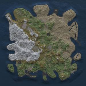 Thumbnail Rust Map: Procedural Map, Size: 4000, Seed: 826032612, 18 Monuments