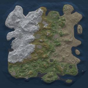 Thumbnail Rust Map: Procedural Map, Size: 4250, Seed: 215967457, 19 Monuments