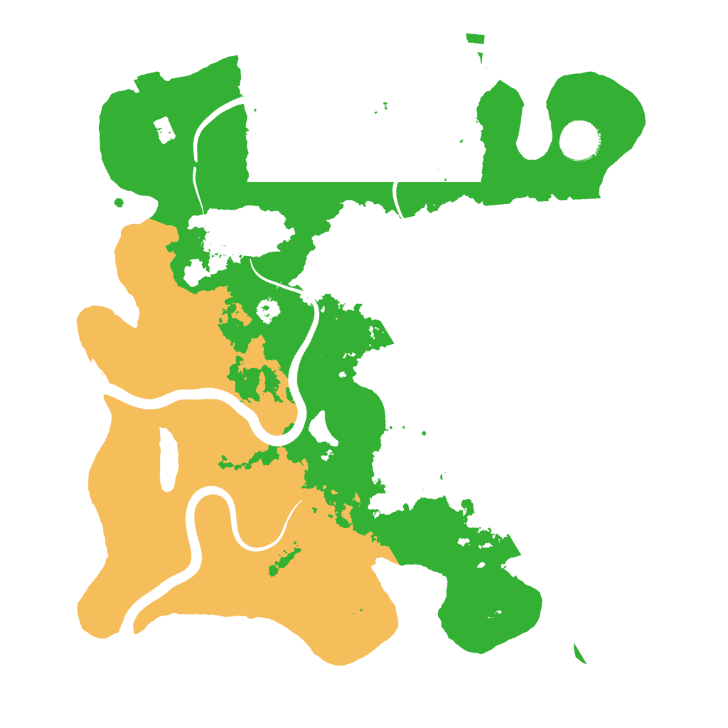Biome Rust Map: Procedural Map, Size: 3200, Seed: 3585259