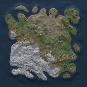 Thumbnail Rust Map: Procedural Map, Size: 3750, Seed: 559147598, 16 Monuments