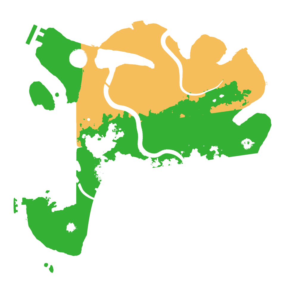 Biome Rust Map: Procedural Map, Size: 3000, Seed: 54488