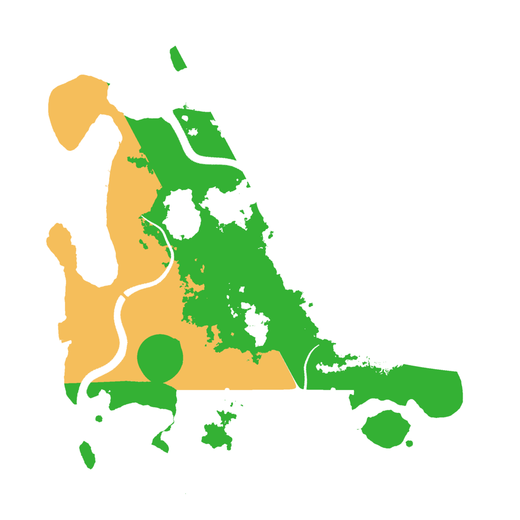 Biome Rust Map: Procedural Map, Size: 3000, Seed: 837663618