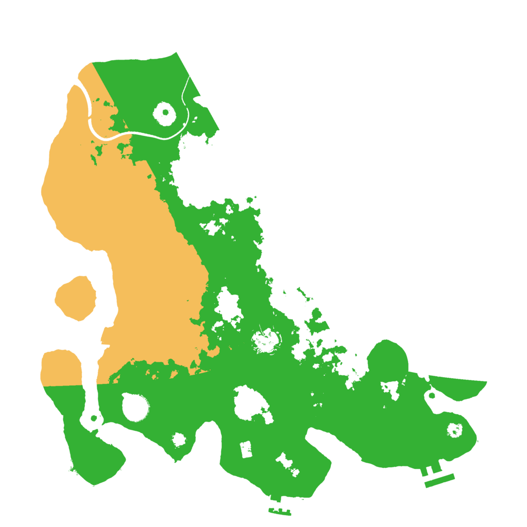Biome Rust Map: Procedural Map, Size: 3500, Seed: 228927720