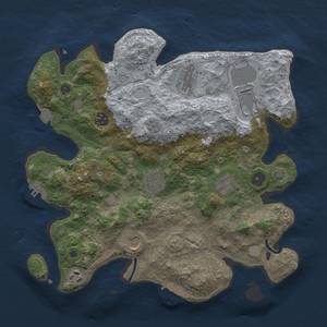 Thumbnail Rust Map: Procedural Map, Size: 3500, Seed: 1401795663, 16 Monuments