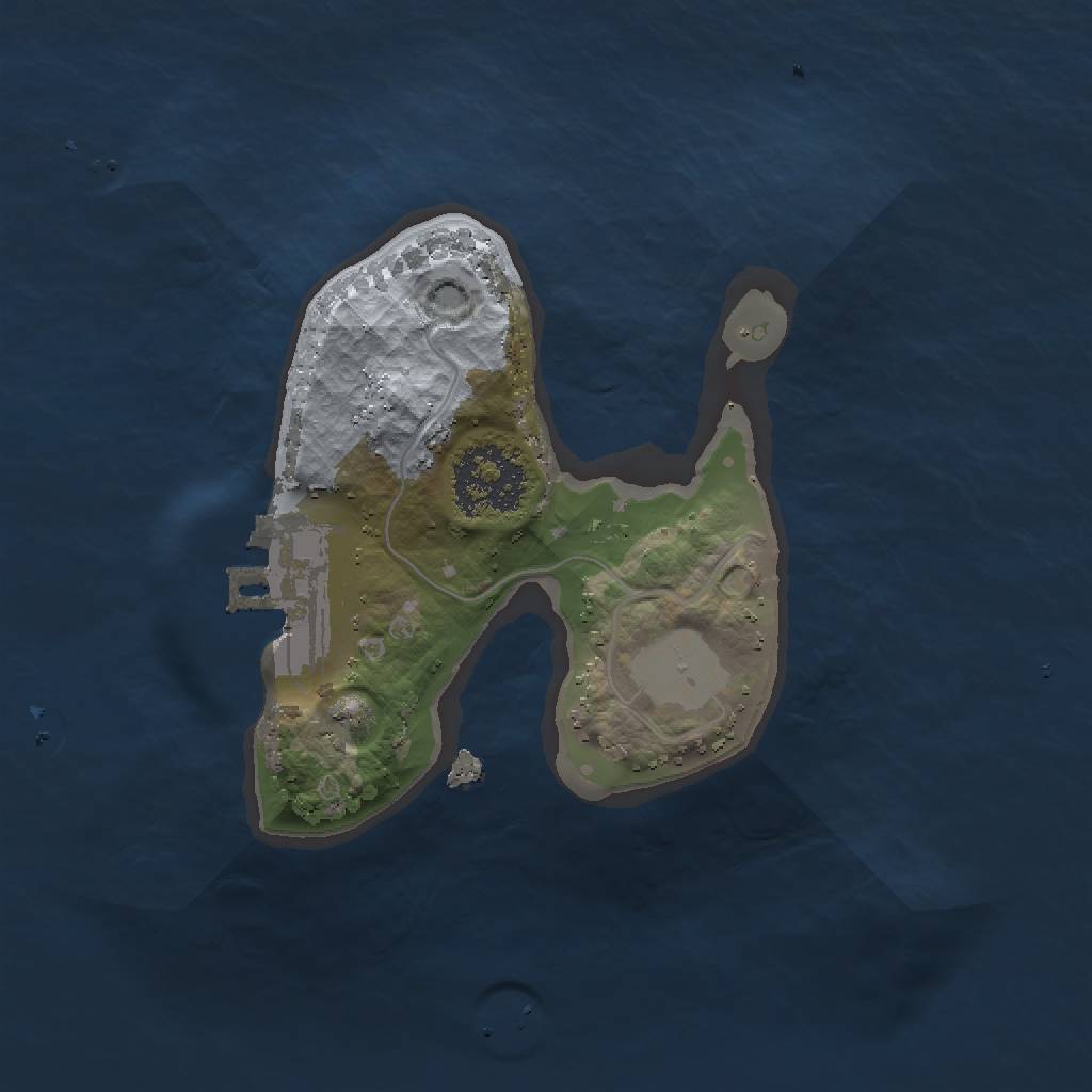 Rust Map: Procedural Map, Size: 1500, Seed: 111338027, 4 Monuments