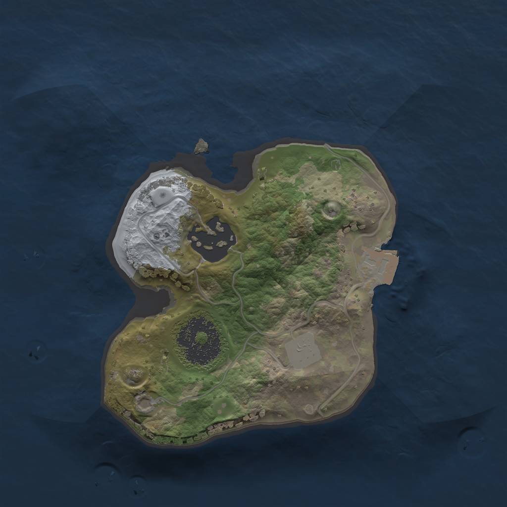 Rust Map: Procedural Map, Size: 1700, Seed: 1847999738, 4 Monuments