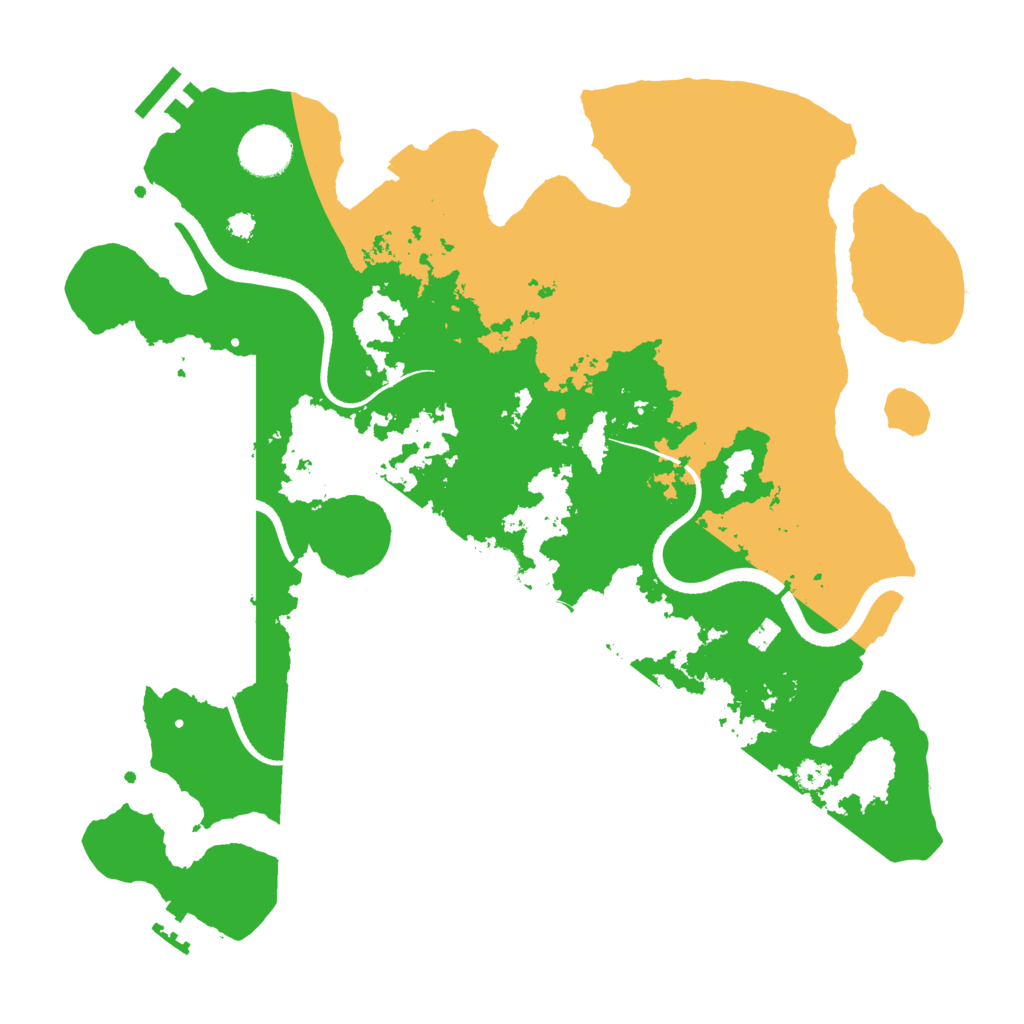 Biome Rust Map: Procedural Map, Size: 3500, Seed: 609476198