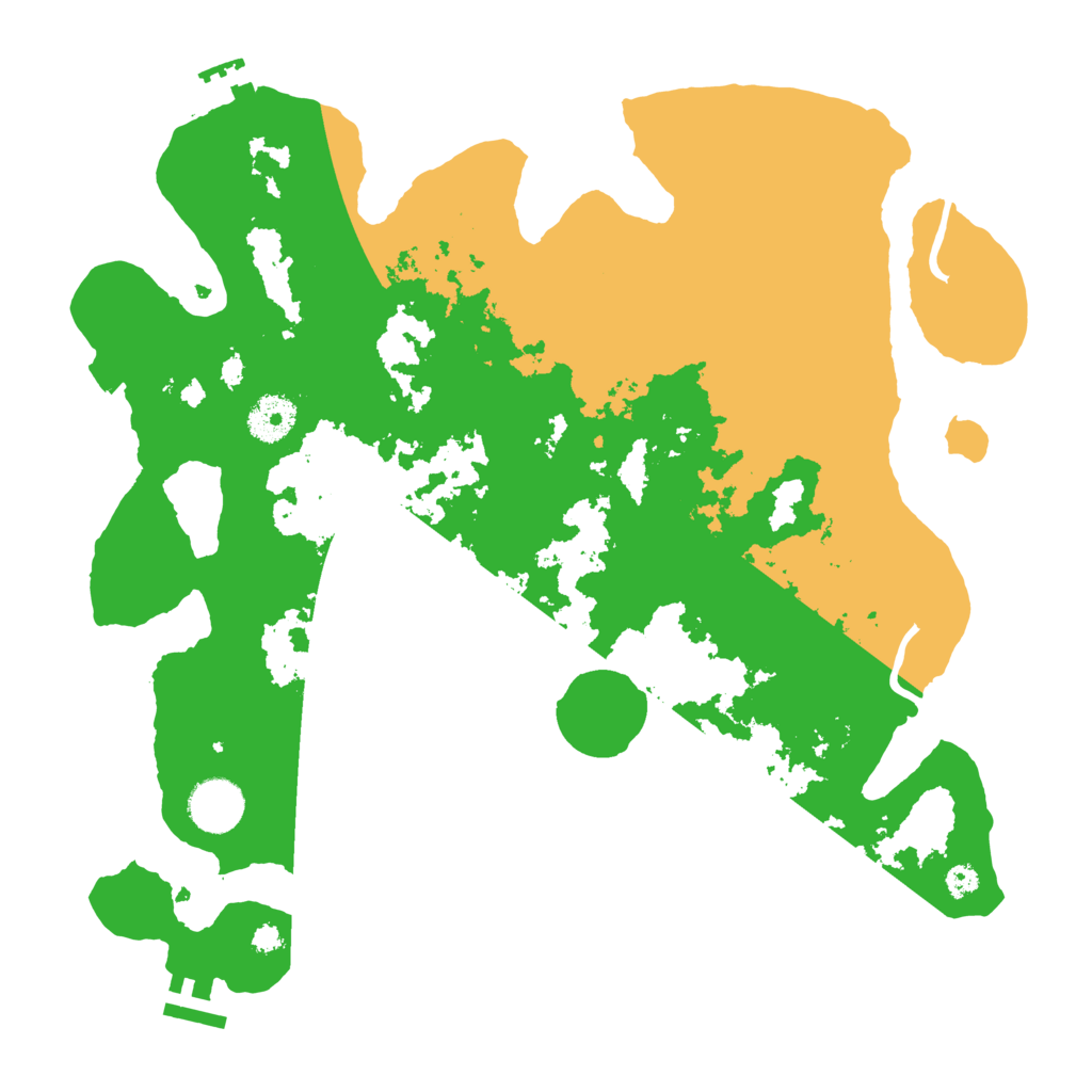 Biome Rust Map: Procedural Map, Size: 3500, Seed: 609476198