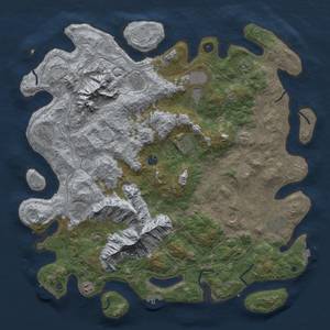 Thumbnail Rust Map: Procedural Map, Size: 5000, Seed: 829473612, 19 Monuments