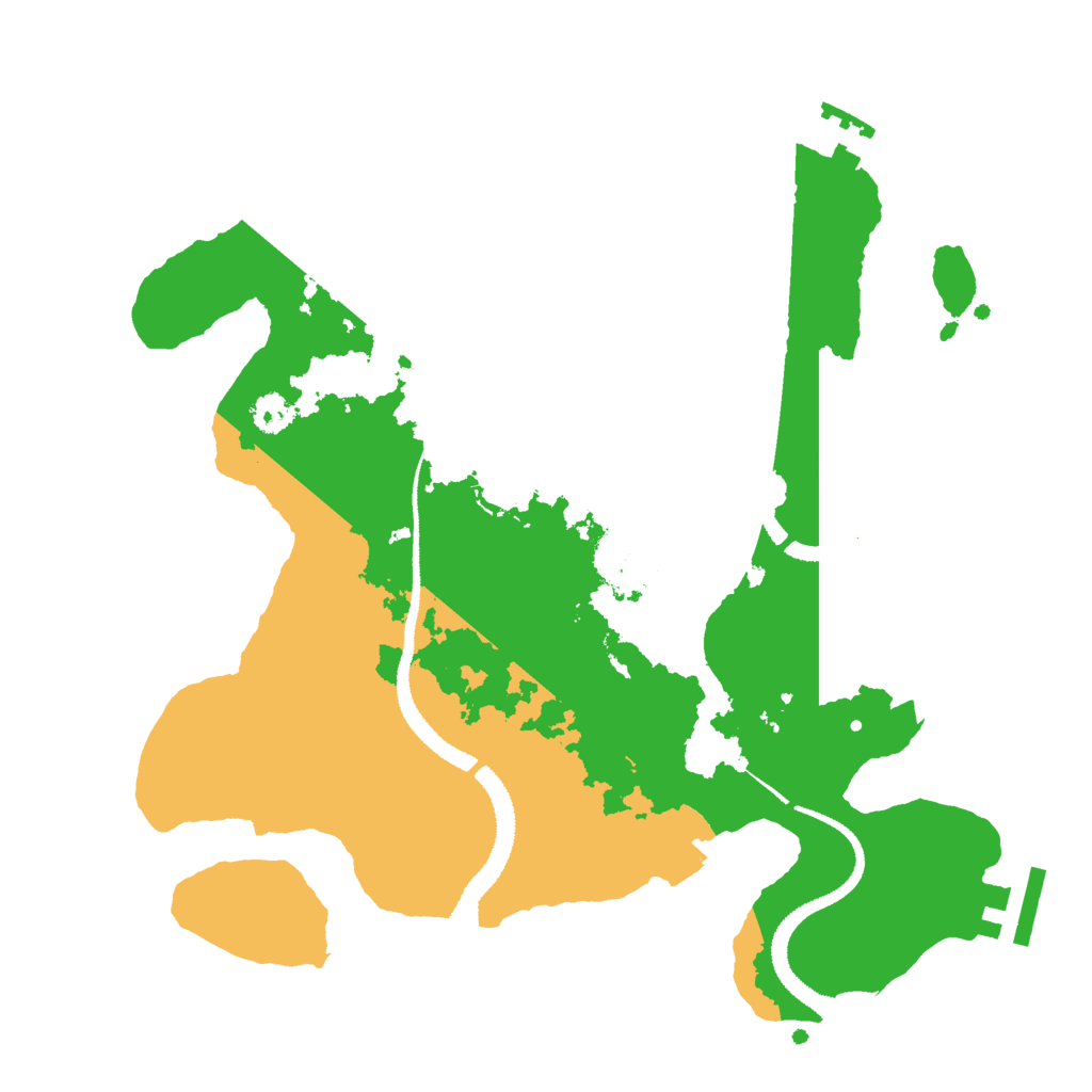 Biome Rust Map: Procedural Map, Size: 2800, Seed: 102146009