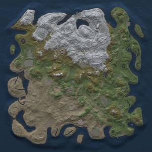 Thumbnail Rust Map: Procedural Map, Size: 4500, Seed: 1839025876, 19 Monuments