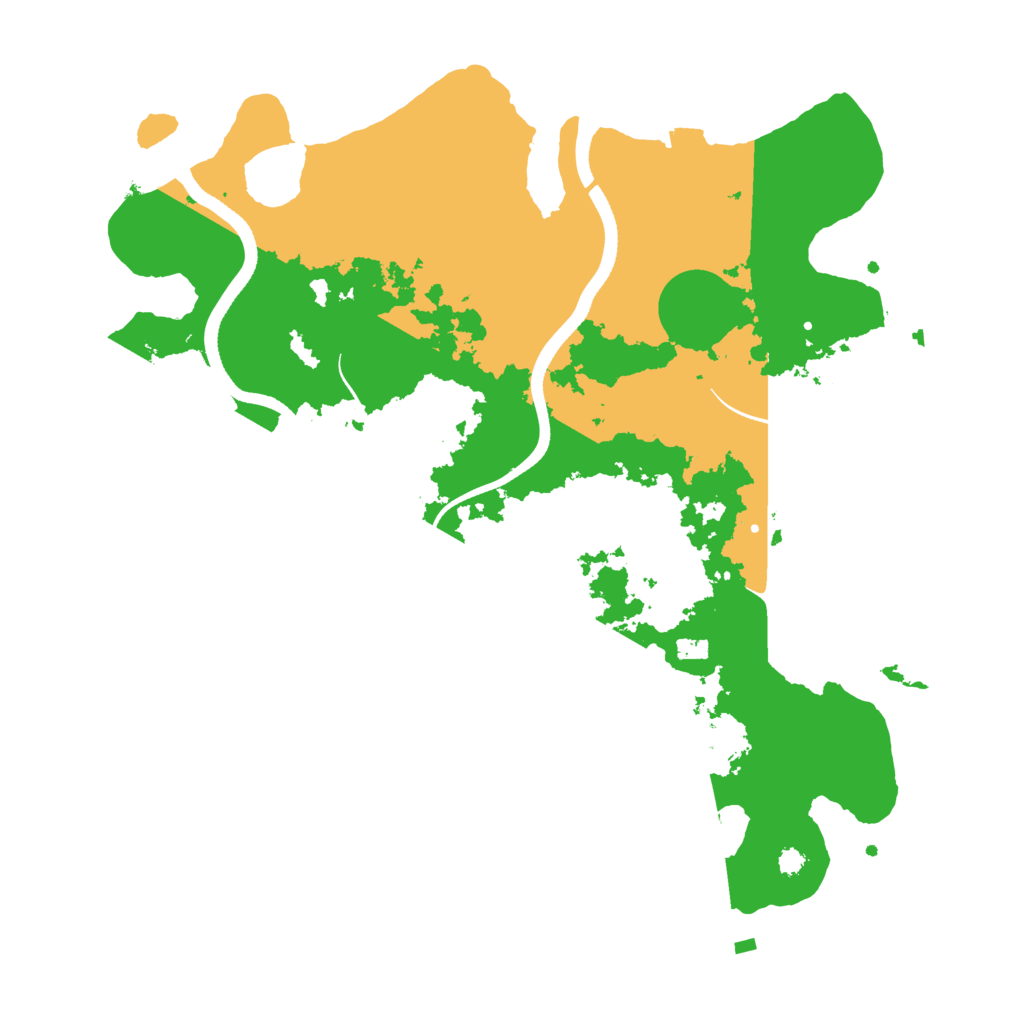 Biome Rust Map: Procedural Map, Size: 3500, Seed: 1756063387