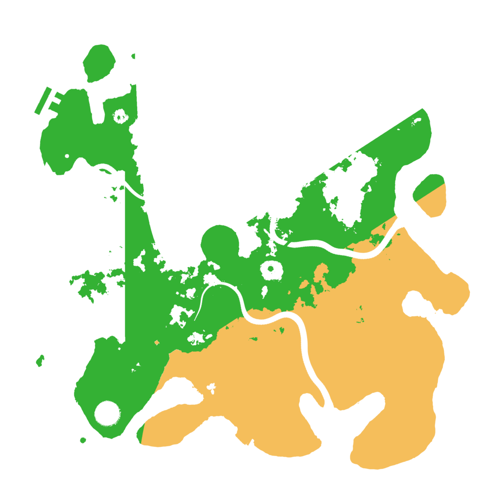 Biome Rust Map: Procedural Map, Size: 3500, Seed: 120693246