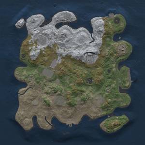 Thumbnail Rust Map: Procedural Map, Size: 3500, Seed: 95104778, 16 Monuments