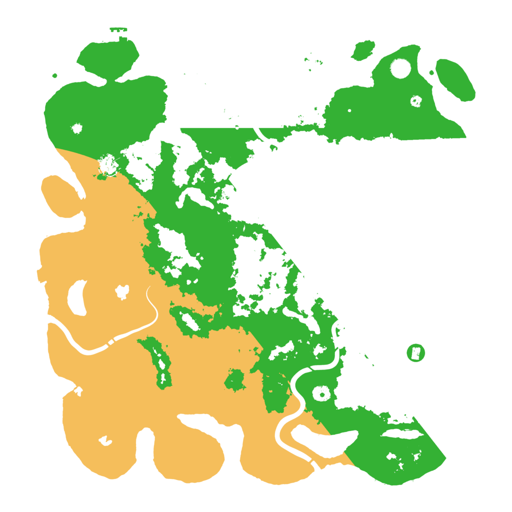 Biome Rust Map: Procedural Map, Size: 4500, Seed: 1516248258