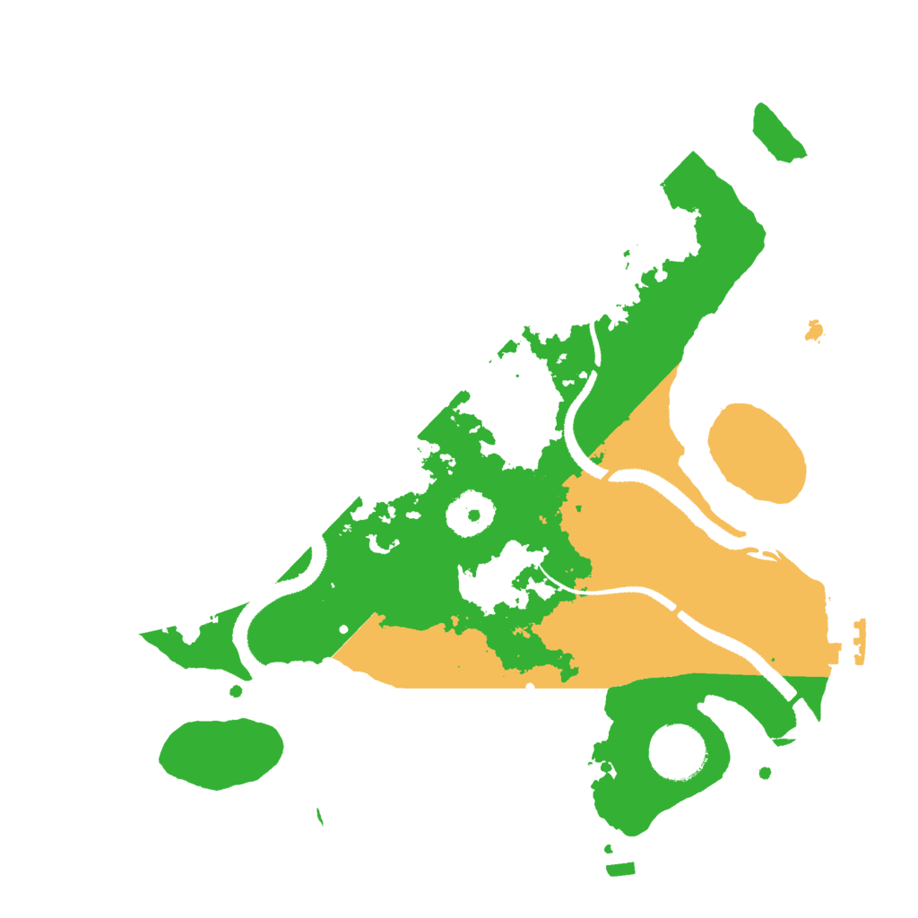 Biome Rust Map: Procedural Map, Size: 3000, Seed: 36462