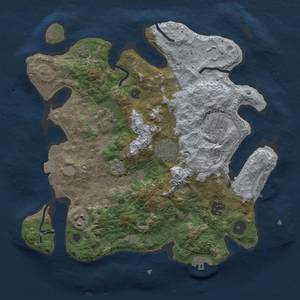 Thumbnail Rust Map: Procedural Map, Size: 3250, Seed: 773571149, 14 Monuments