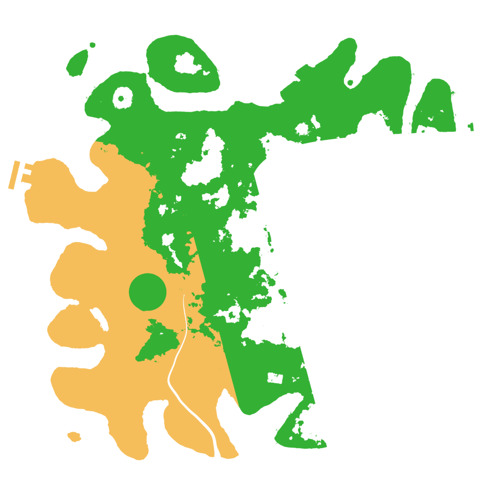 Biome Rust Map: Procedural Map, Size: 3500, Seed: 1052246952