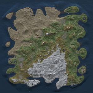 Thumbnail Rust Map: Procedural Map, Size: 4500, Seed: 136294071, 19 Monuments