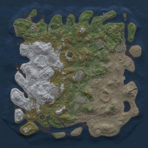 Thumbnail Rust Map: Procedural Map, Size: 4500, Seed: 1983263241, 19 Monuments