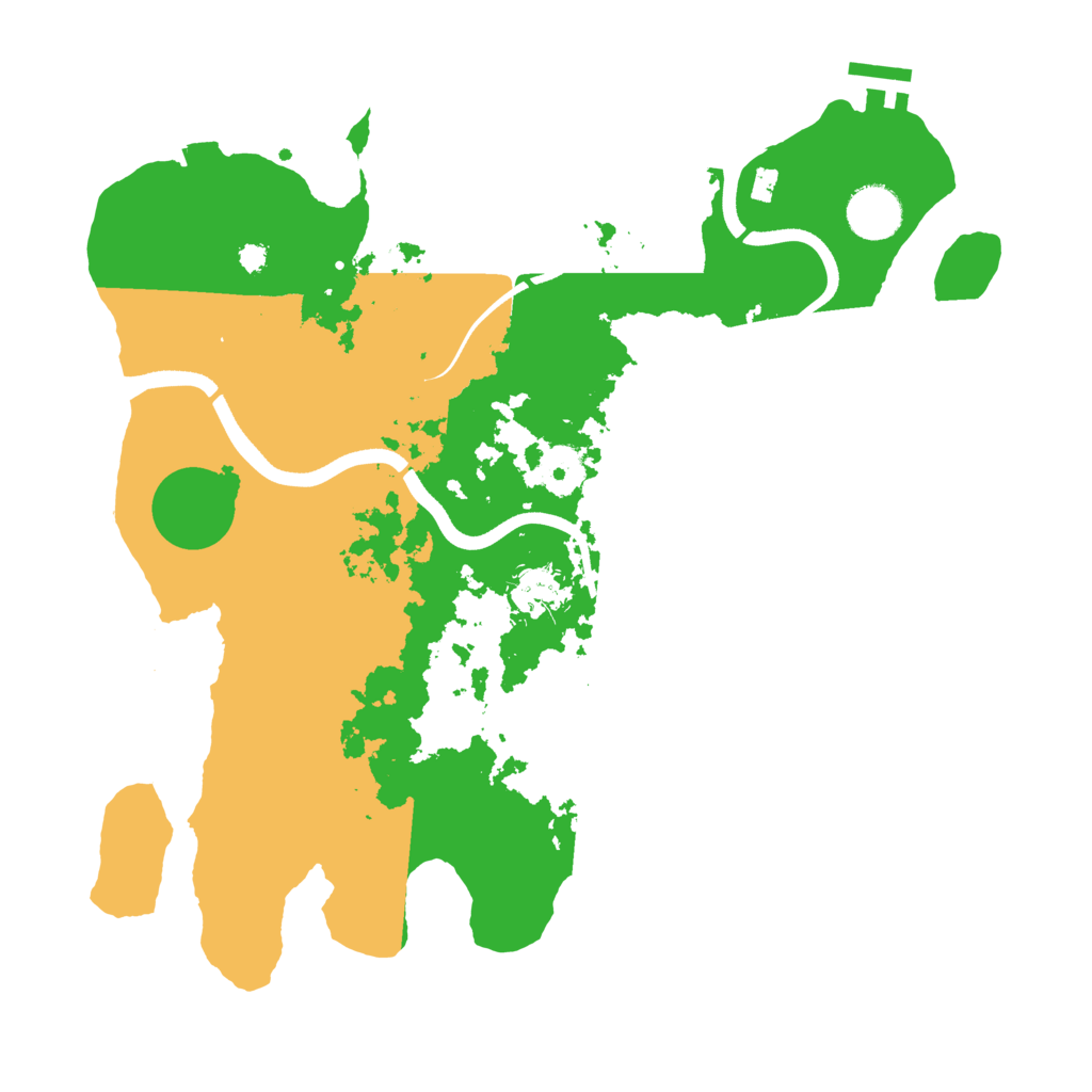 Biome Rust Map: Procedural Map, Size: 3500, Seed: 454211922