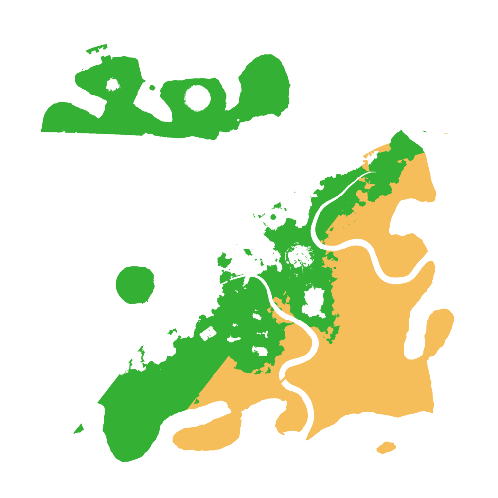 Biome Rust Map: Procedural Map, Size: 3500, Seed: 1553470047