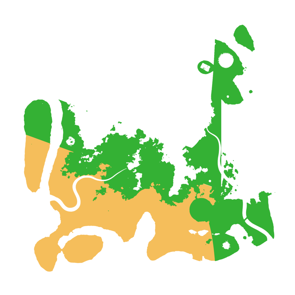 Biome Rust Map: Procedural Map, Size: 3500, Seed: 476296744
