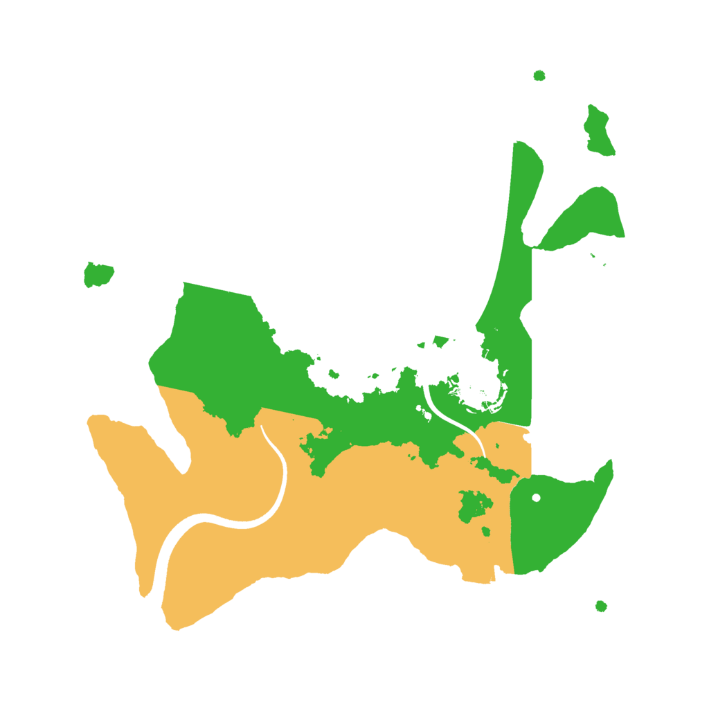 Biome Rust Map: Procedural Map, Size: 2500, Seed: 547594574