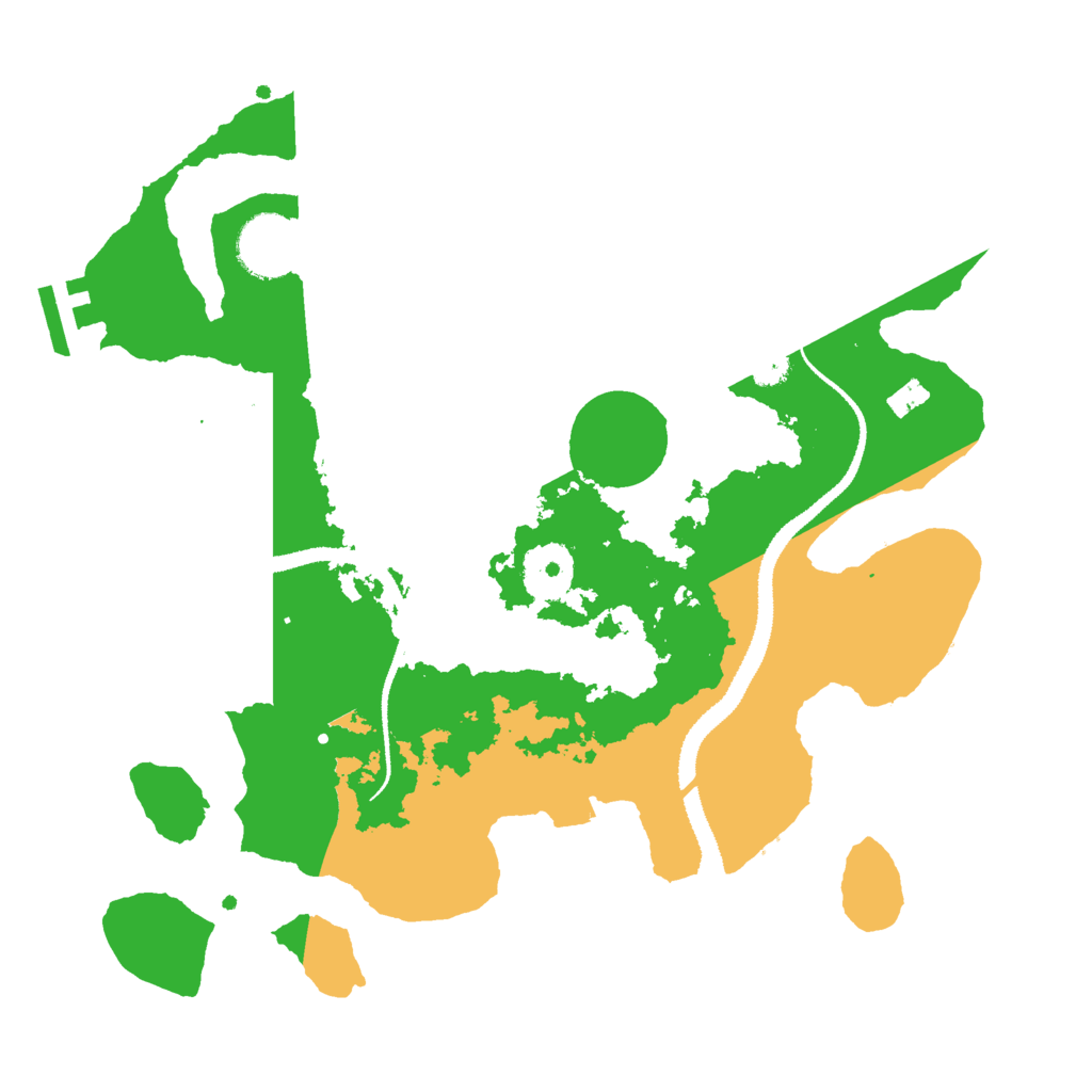 Biome Rust Map: Procedural Map, Size: 3000, Seed: 16325