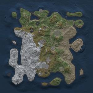 Thumbnail Rust Map: Procedural Map, Size: 3500, Seed: 1473520102, 13 Monuments