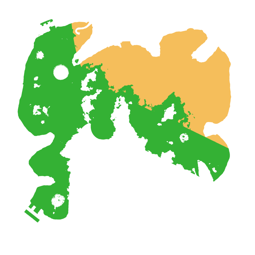 Biome Rust Map: Procedural Map, Size: 3000, Seed: 13603