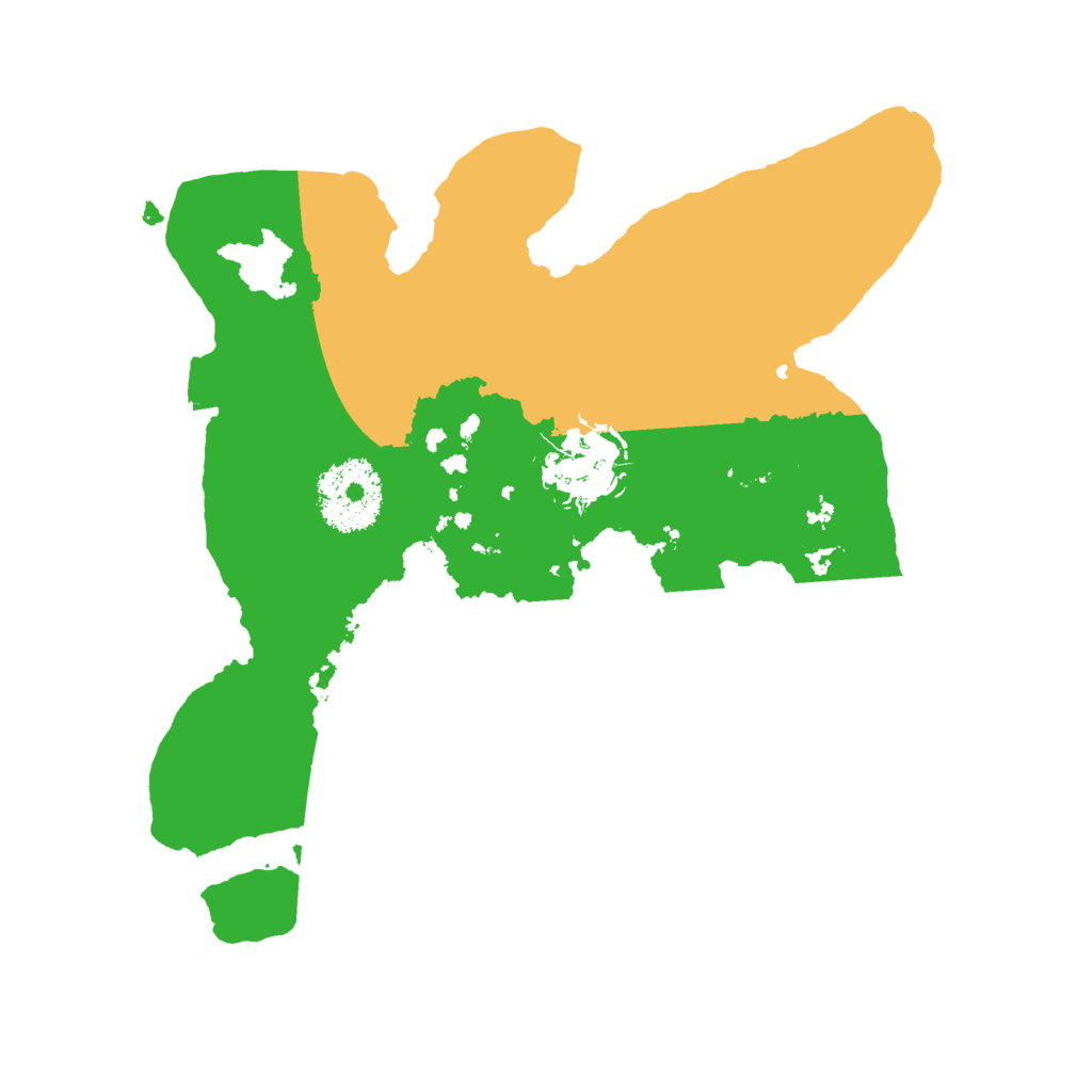 Biome Rust Map: Procedural Map, Size: 2400, Seed: 2128430505