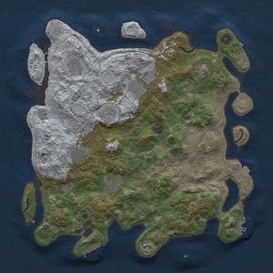 Thumbnail Rust Map: Procedural Map, Size: 4000, Seed: 1727615637, 18 Monuments