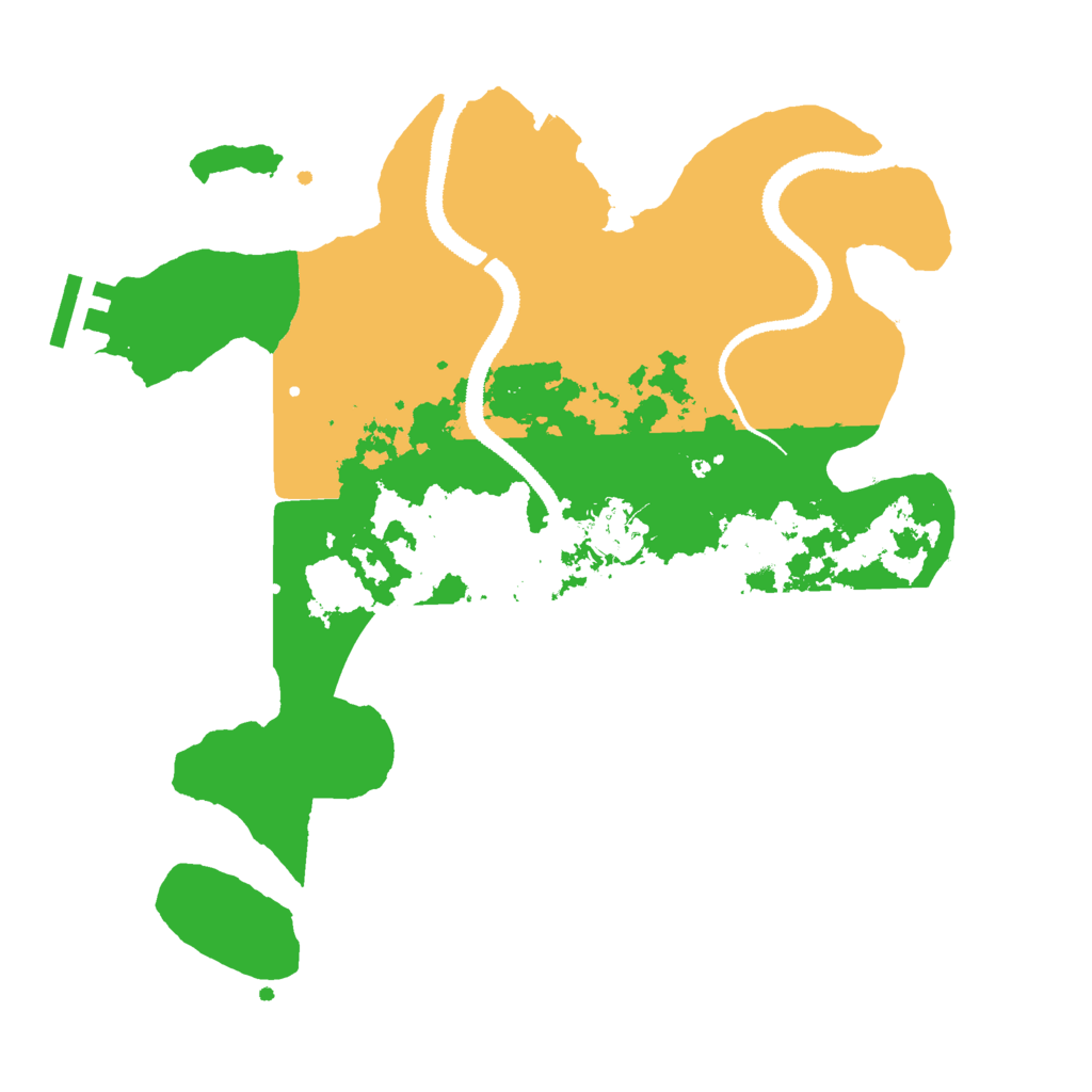 Biome Rust Map: Procedural Map, Size: 3000, Seed: 4237968