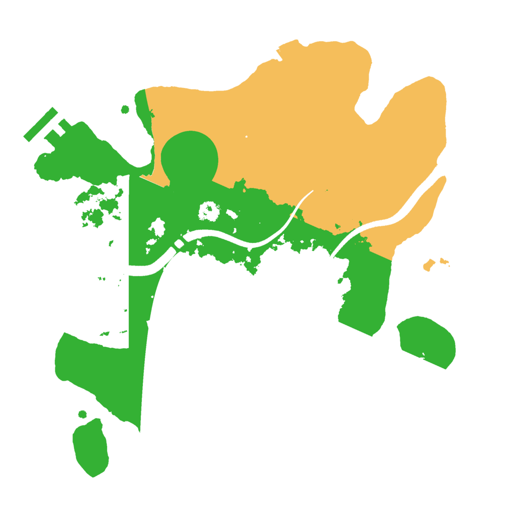 Biome Rust Map: Procedural Map, Size: 2500, Seed: 1259