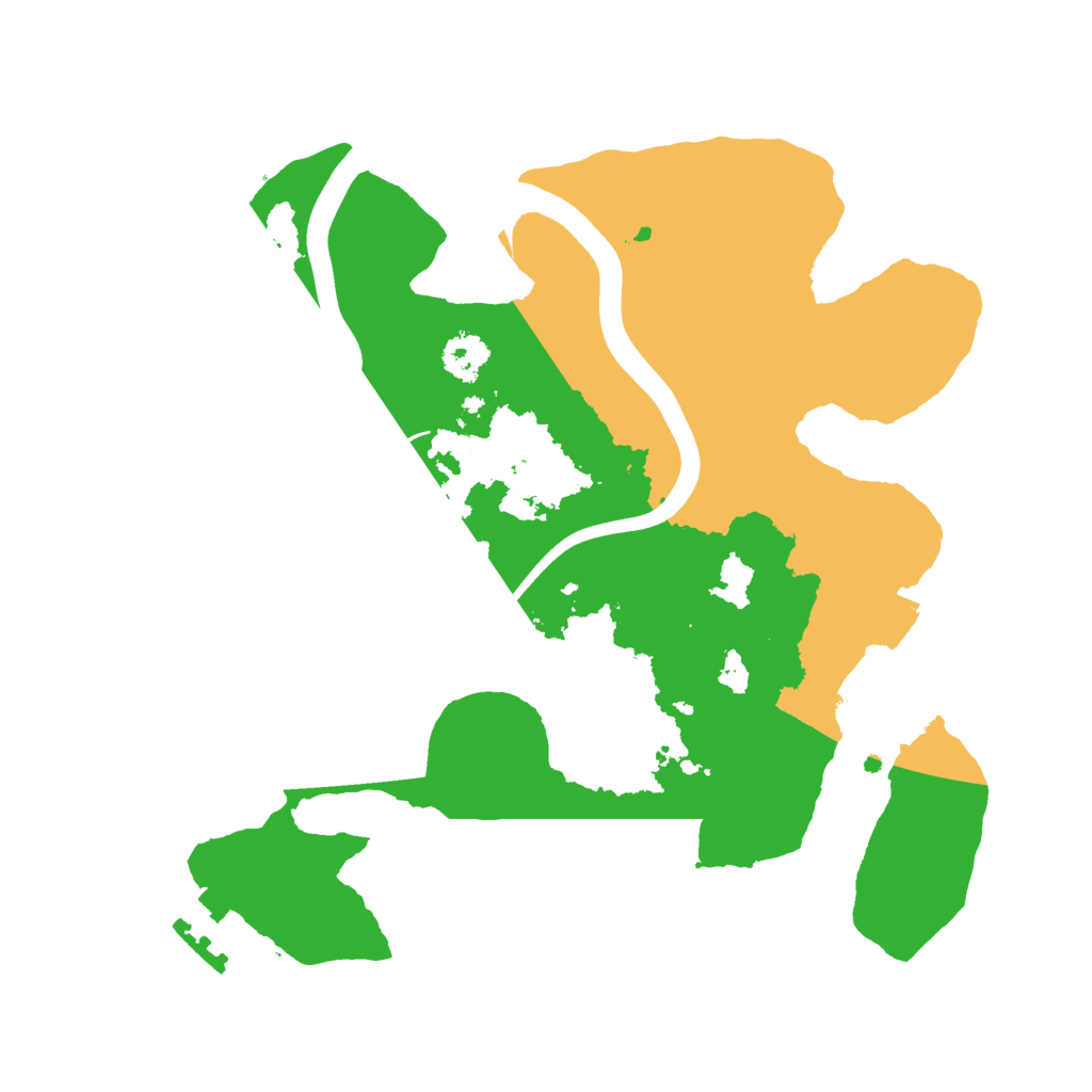 Biome Rust Map: Procedural Map, Size: 2400, Seed: 1825361794