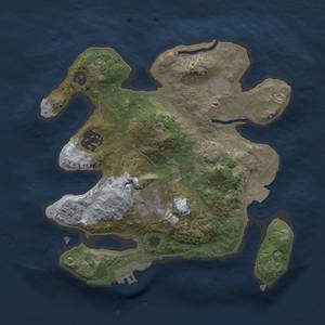 Thumbnail Rust Map: Procedural Map, Size: 2400, Seed: 1825361794, 8 Monuments