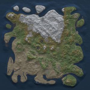 Thumbnail Rust Map: Procedural Map, Size: 4500, Seed: 1852616875, 19 Monuments