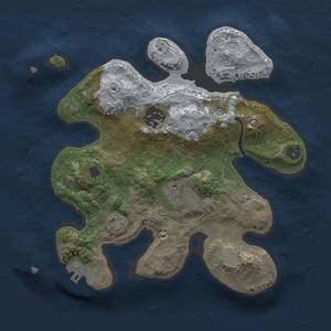 Thumbnail Rust Map: Procedural Map, Size: 2400, Seed: 19129011, 7 Monuments