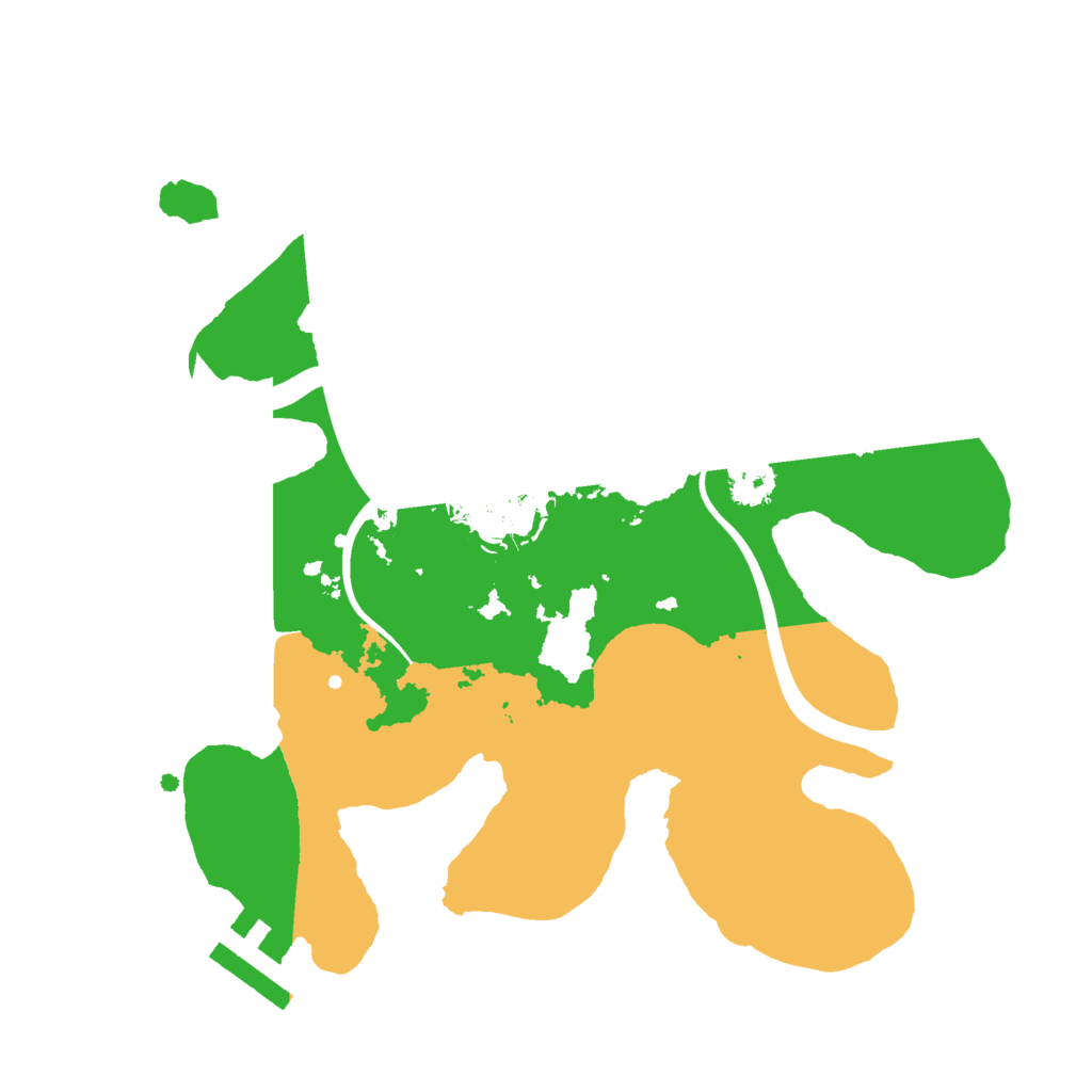 Biome Rust Map: Procedural Map, Size: 2400, Seed: 19129011