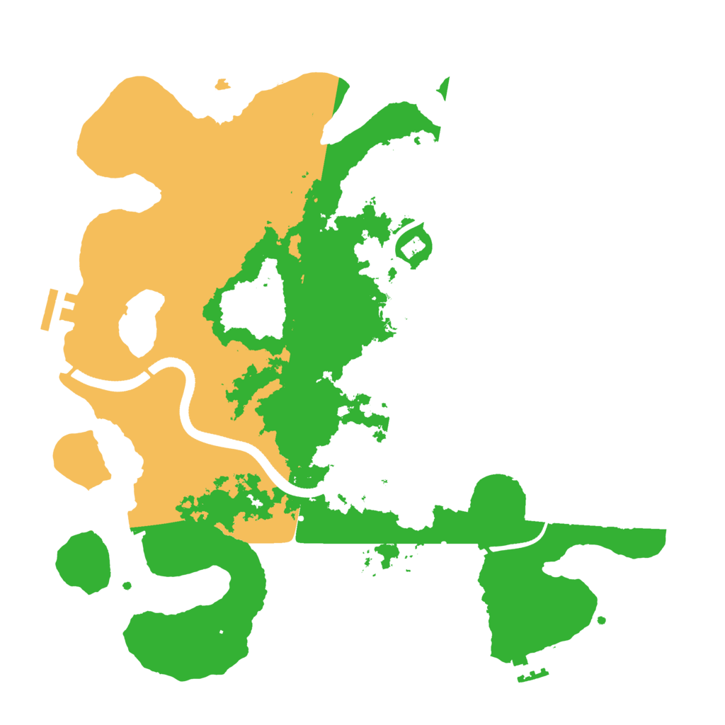 Biome Rust Map: Procedural Map, Size: 3500, Seed: 252774634