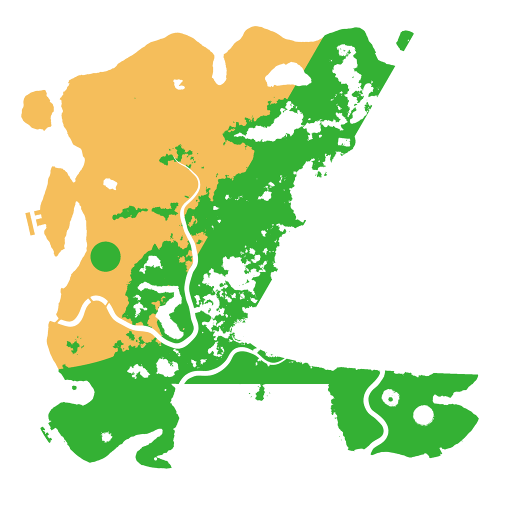 Biome Rust Map: Procedural Map, Size: 4500, Seed: 847566304